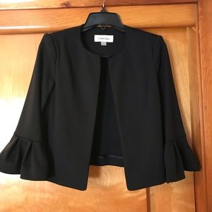 Calvin Klein bell sleeve jacket